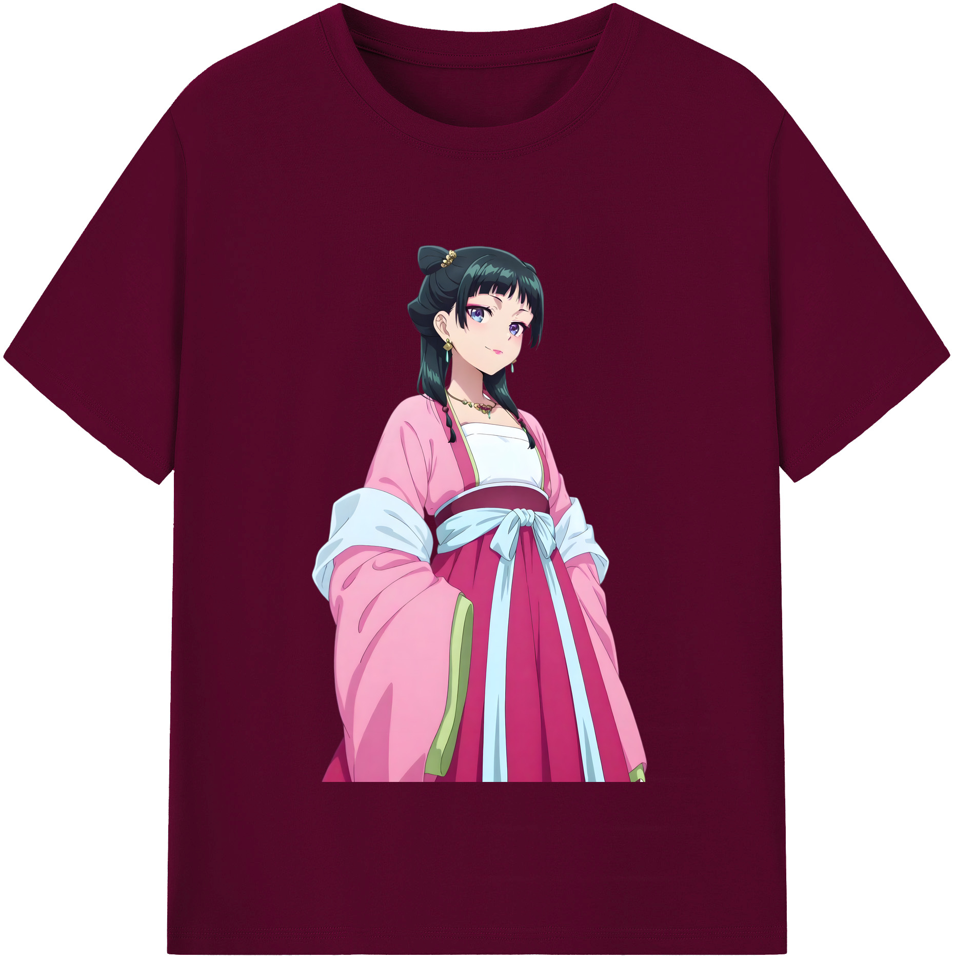 （画像用） 薬屋のひとりごと The Apothecary Diaries レディースカジュアルプリントTシャツ（綿100％）